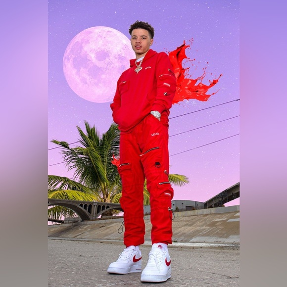 Boohoo Man - NWT - Oversized Cargo Hoodie With Bungee Cord - Medium - Picture 3 of 9